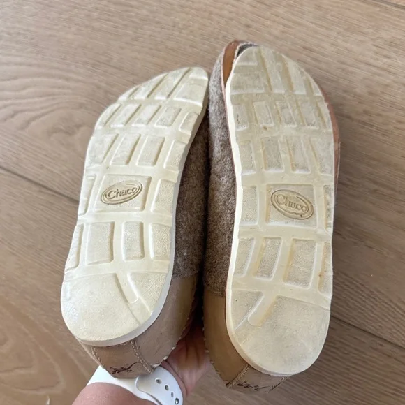 Chaco Wool Harper Mink Tan Slip-On Shoes 7.5 women’s - Picture 4 of 5